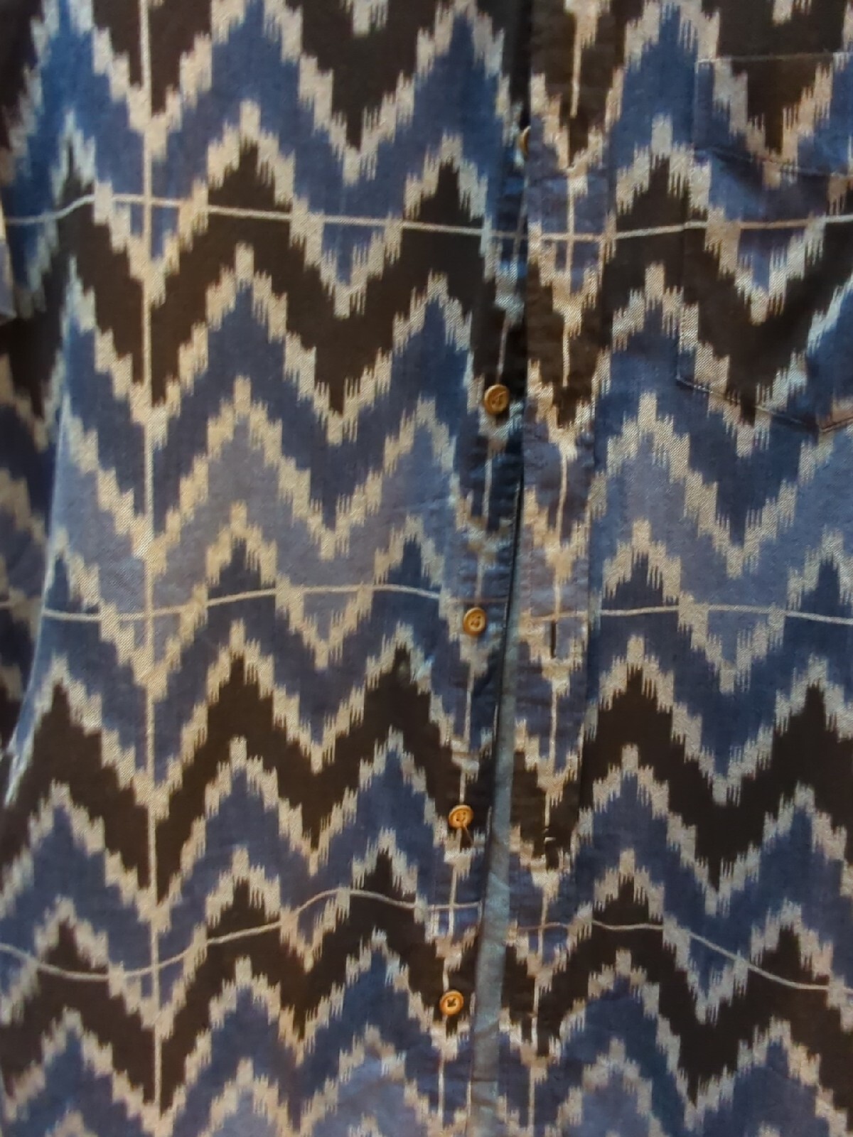 American Eagle men button front short sleeve shir… - image 5