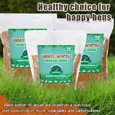 5LB/11LB Dried Black Soldier Fly Larvae Mealworms for Chickens Natural Premium