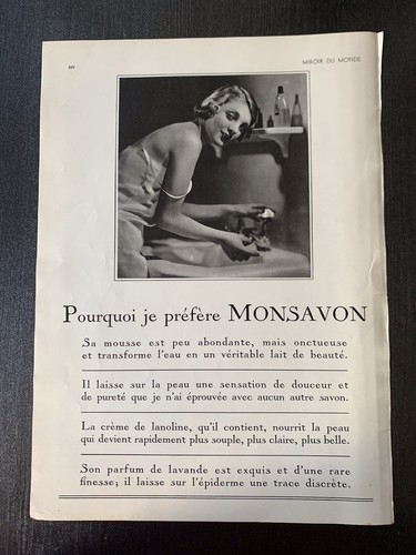2 Publicités Anciennes - Gibbs Savon & Monsavon - Issue Magazine - 1930 - Afbeelding 2 van 2