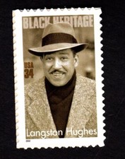 SCOTT #3557 BLACK HERITAGE (LANGSTON HUGHES),  2002, MINT CONDITION L@@K!