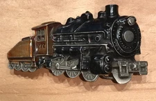 LIMITED EDITION 1980 TRAIN BELT BUCKLE THE GREAT AMERICAN BUCKLE CO. CHICAGO 272