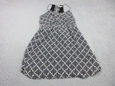 Madewell Dress Womens Adult 4 Black White Lined Sleeveless Silk Sundress