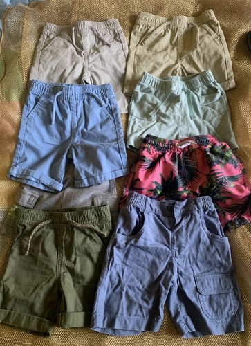 Meses ROPA DE VERANO BEBÉ NIÑO 8Pr PANTALONES CORTOS Primark/Cuidado la Madre BAÚLES 9-12 | eBay