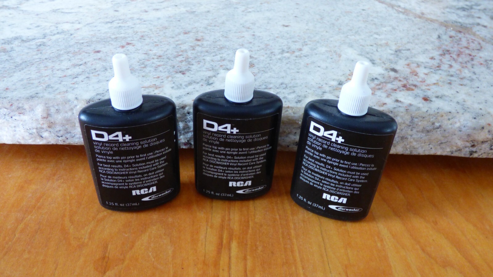 DISCWASHER D4+ VINYL RECORD CLEANING SOLUTION 3 FULL BOTTLES eBay