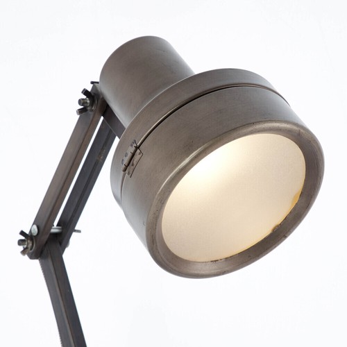 Brilliant 99037/46 Hardwork Tisch Leuchte Metall/Glas schwarz stahl Lese Lampe - Bild 8 von 10