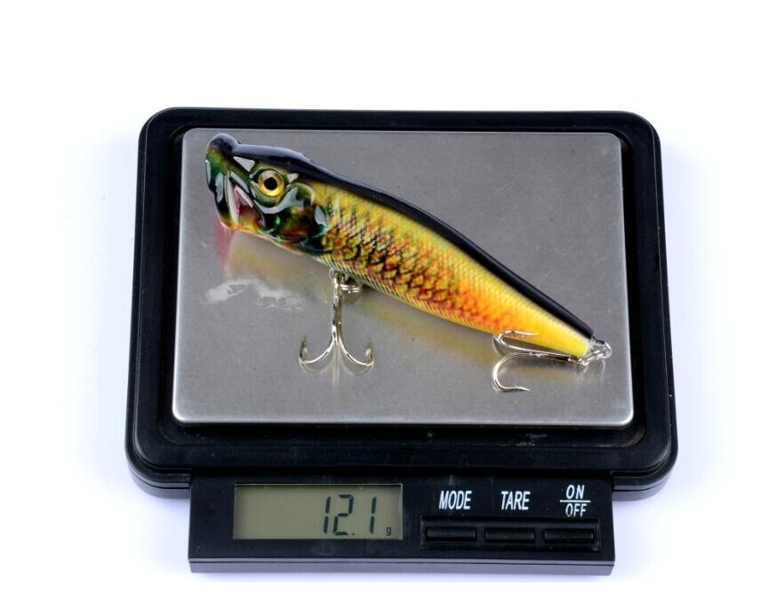4PCS Popper Fishing Lure 9.5cm 3.7in Crankbait Artificial Hard Swimbait Trolling - Image 9