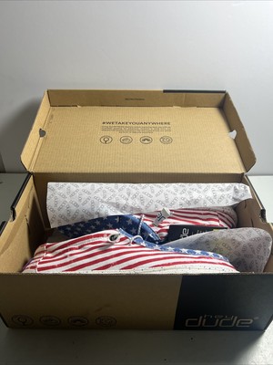 Hey Dude Wally Patriotic American Flag Men display picture 1