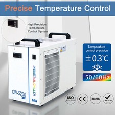S A CW-5200DH Industrial Water Chiller for Laser Engraver CNC Cuting CE
