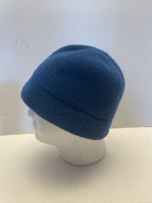 Badgley Mischka Women Hat Wool Blend Floral Embellishment Blue Badgley Mischka Women Hat Wool Blend Floral Embellishment  main image 3