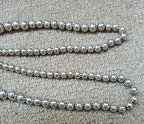 VINTAGE 24" 2 OZ STERLINGSILBER ABGESTUFTE PERLENPERLENKETTE - Bild 6 von 9