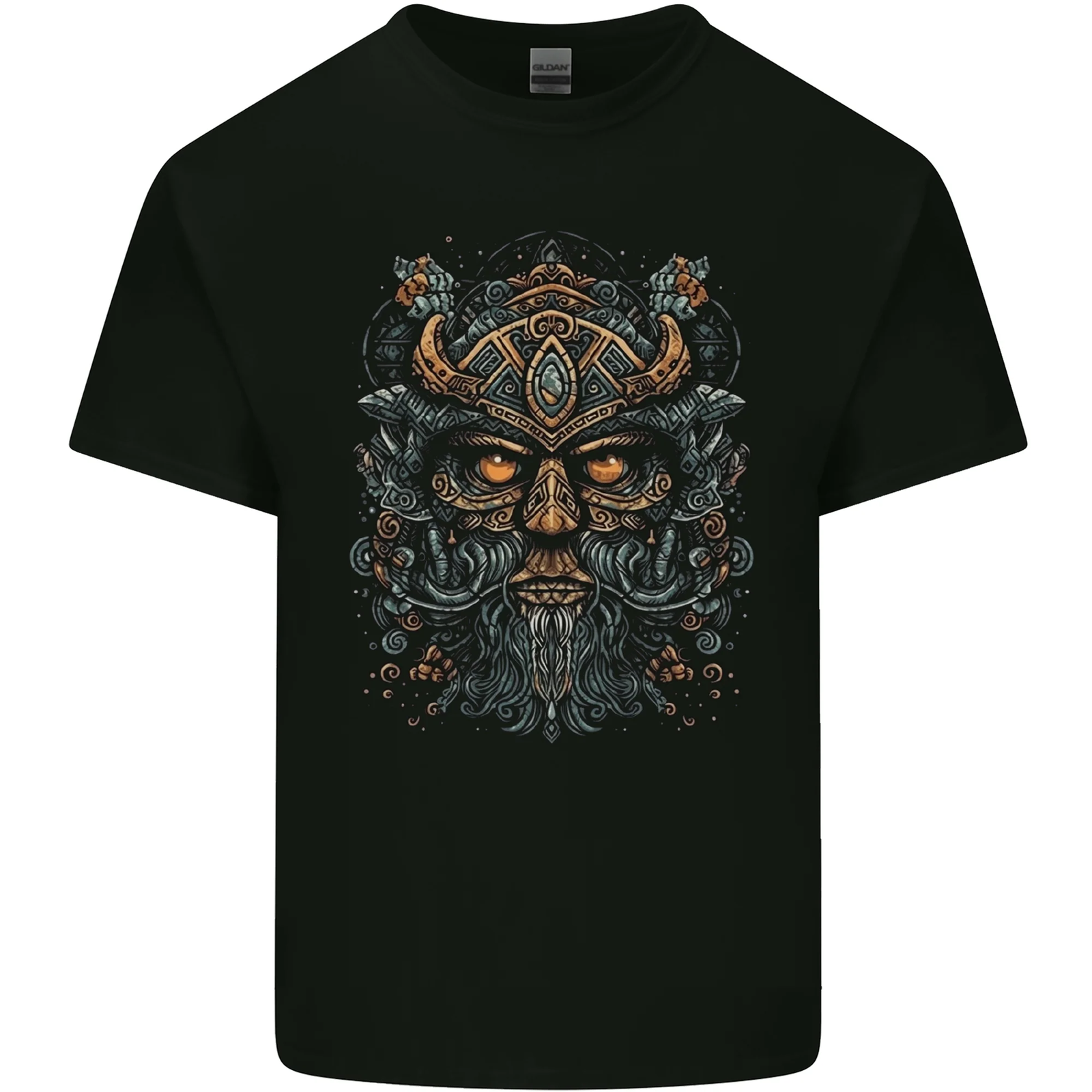 A Tribal Viking Pagan Celtic Warrior Mens Cotton T-Shirt Tee Top