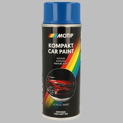 Motip 44920 Blue Acrylic Car Spray Paint 400ml. VW, Ford, Peu, Fiat, Niss, Trium