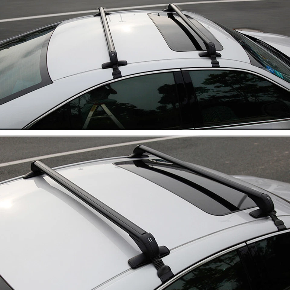 43.3" For Nissan Altima 2007-2020 Car Luggage Carrier Cross Bar w/Lock Roof Rack - Imagem 2 de 4