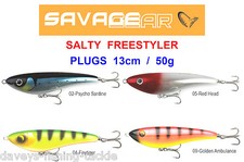 SAVAGE GEAR SALTY FREESTYLER 13cm JERK BAIT PLUG BASS PIKE SPINNING ROD LURES