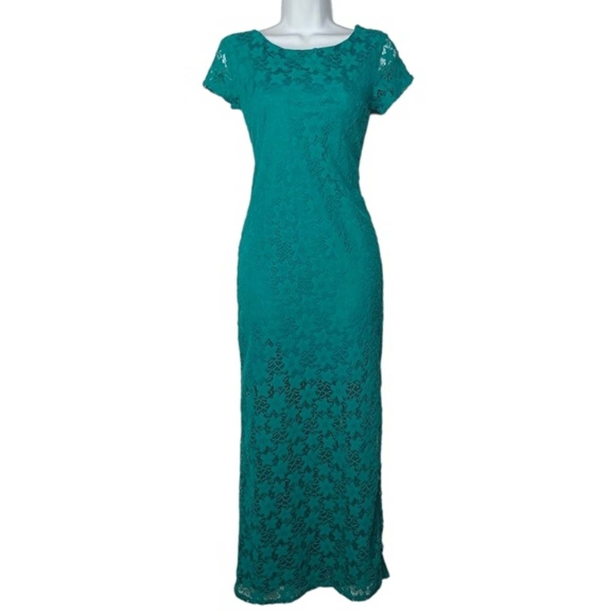 pale blue lace maxi dress 70's Baby Blue Lace Maxi Slip Dress—[M] – mahshu main image 1