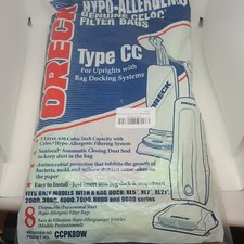 New Pack of 8 Oreck XL Type CC Vacuum Cleaner Bags CCPK8DW