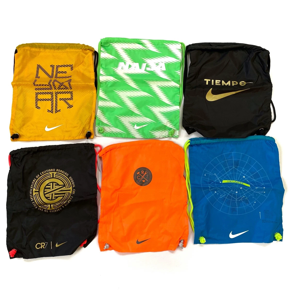 New Nike/Adidas String Bag Gym Drawstring Soccer Cleats Backpack multicolor