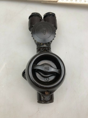 Antico Art Decò 1 x interruttore luce da incasso con connettore in bachelite /3/ - Foto 1 di 10