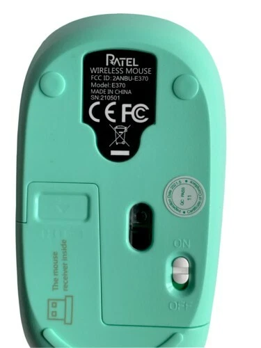 Mint Green to Purple - Wireless Optical Mouse & USB Receiver - Image 2 of 4