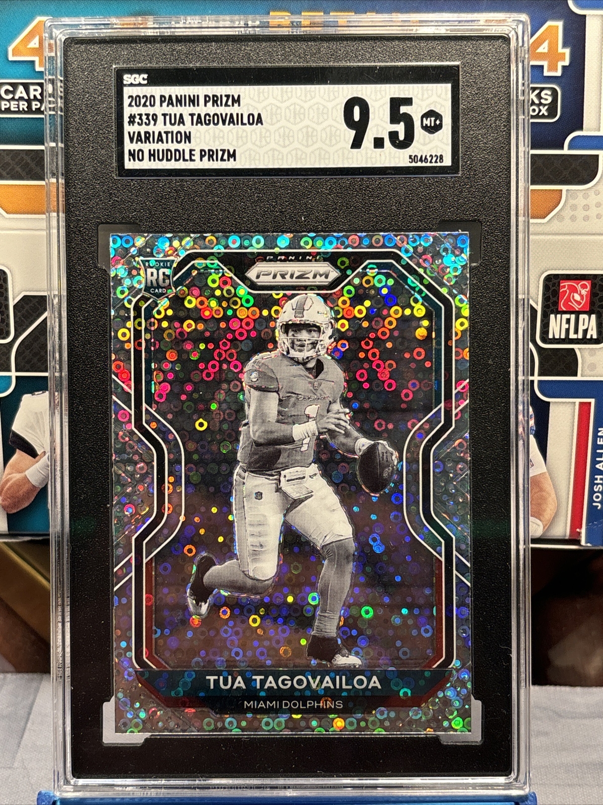 Tua Tagovailoa 2020 Panini Prizm Rookie Variation No Huddle Prizm Negative #339