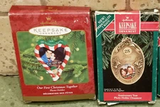 Hallmark ORNAMENT 1992~2000 CHRISTMAS YEARS TOGETHER 1~5~10~30 FIRST PHOTO