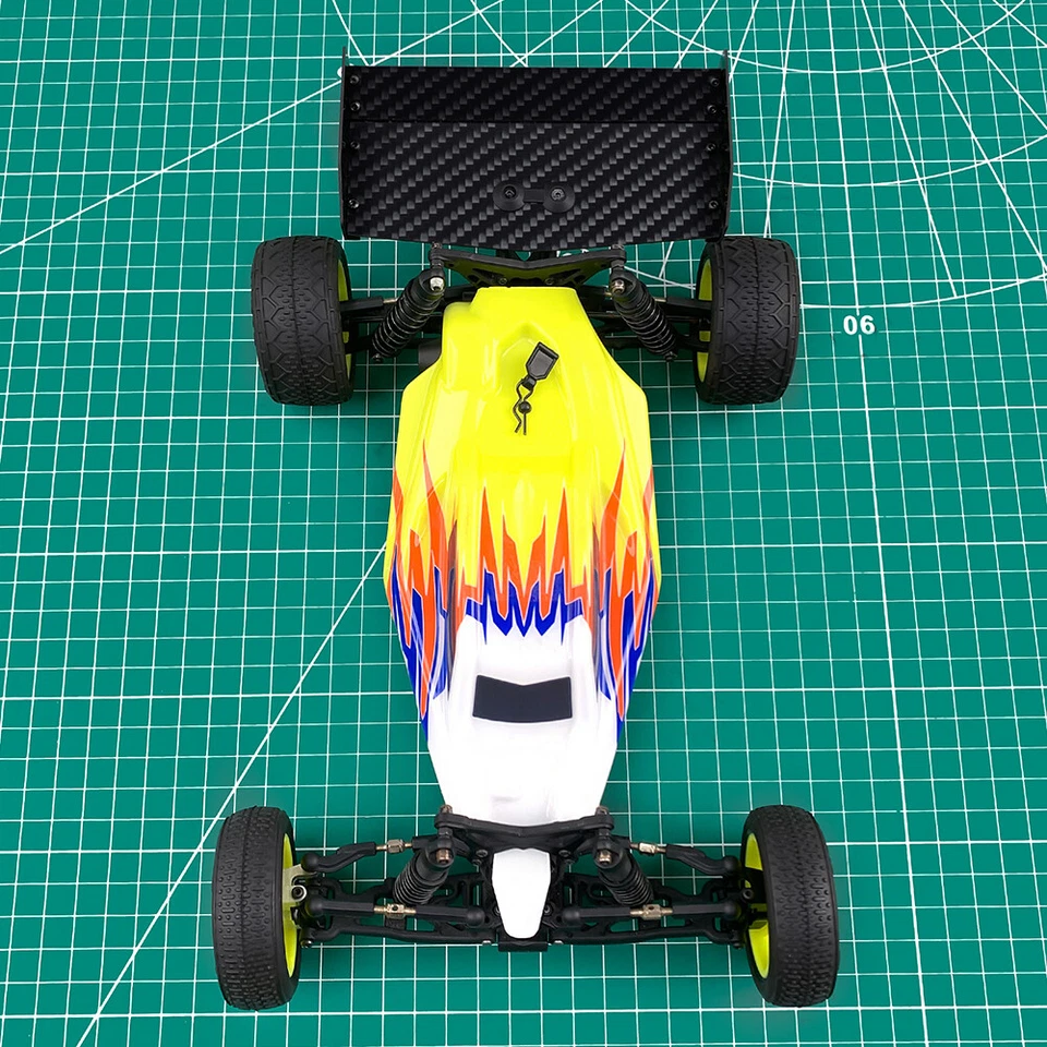AXSPEED Upgrade Kohlefaser Heckspoiler für Losi Mini-B 2.0 RC 1/16 Buggy Neu - Bild 3 von 4
