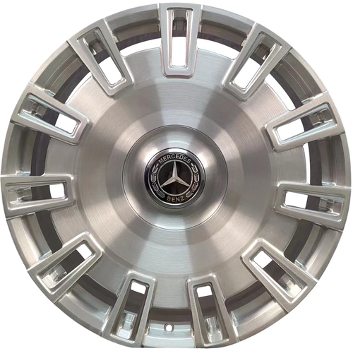 22” CF01 BRUSHED FORGED WHEELS FOR MERCEDES W223 S500 S580 w/ FLOATING CAPS - Picture 2 of 2