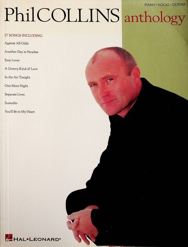 Phil Collins Anthology 27 Songs Piano Vocal Guitar Songbook Sheet Music