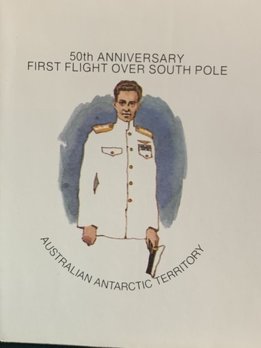 Australia Antarctic Territory FDC 1979 50th Anniv. 1st Flight over South Pole - Picture 2 of 4
