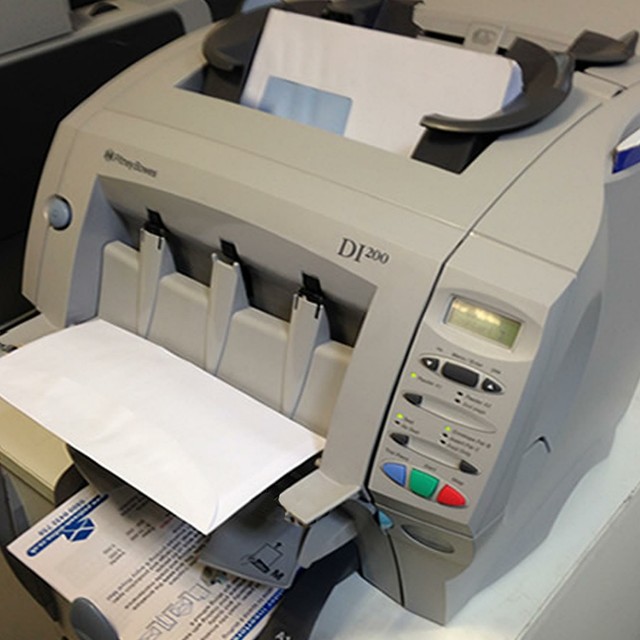 USED Pitney Bowes DI200 Folder Inserter Envelope Stuffer Mailing