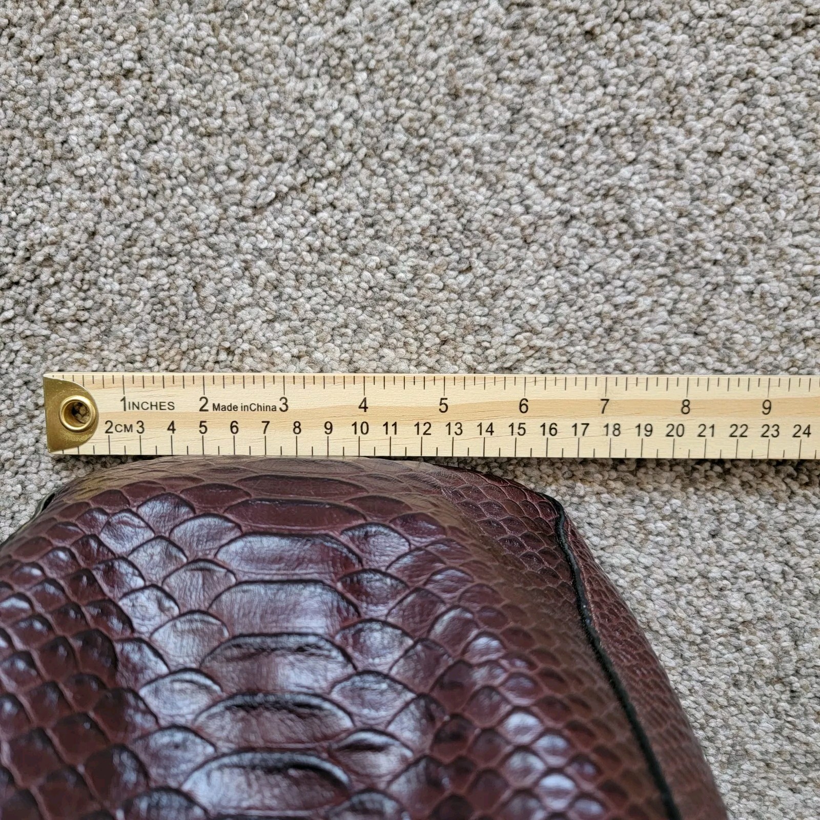 Dooney & Bourke Dark Brown Python Snakeskin Embos… - image 7