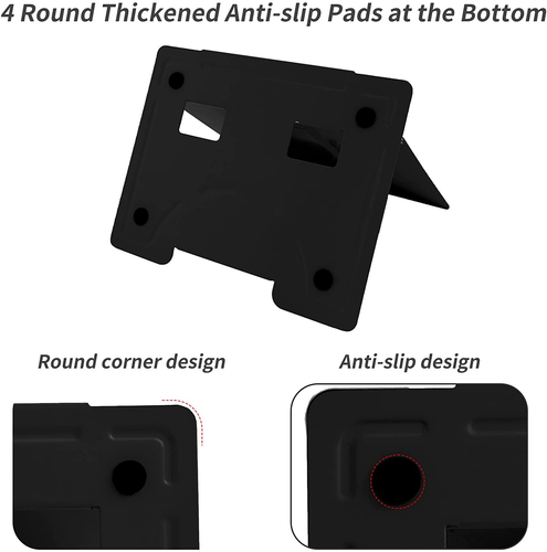 Adjustable Metal Book Stand for Reading, Full Black, Ergonomic Holder - Picture 8 of 8