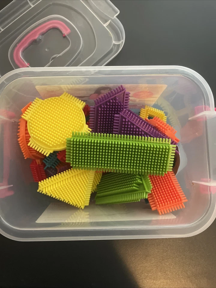 Nuevos bloques de construcción sensoriales de cerdas Edushape (36) plástico duro, bañera de plástico abierta Foto 4 de 4