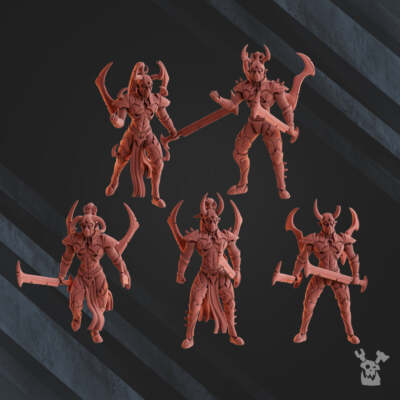 Nightmare Squad (Alvs Night Raiders) | Grim Dark Fantasy Miniature