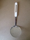Vintage BONNY Skimmer Strainer w/White Plastic Handle, USA, 12" Length