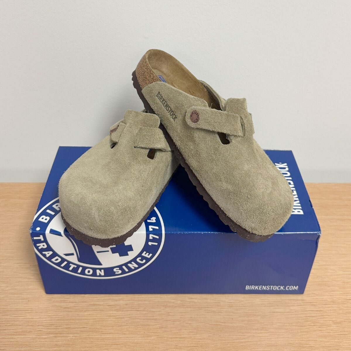 靴 BIRKENSHTOCK Boston Taupe Birkenstock Boston Sneaker » Buy online now!