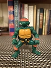 1988 Playmates TMNT Teenage Mutant Ninja Turtles Hard Head MICHAELANGELO Figure