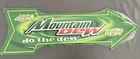 Mountain Dew Do The Dew Soda Pop 27" Arrow Metal Tin Sign Large Vintage Sealed