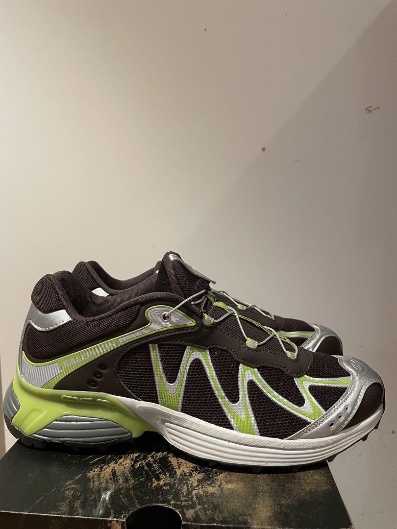 Salomon XT-Whisper Running Shoes Men 9US/8UK Green Brown Mint Box