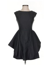 Halston Heritage Women Black Cocktail Dress 0