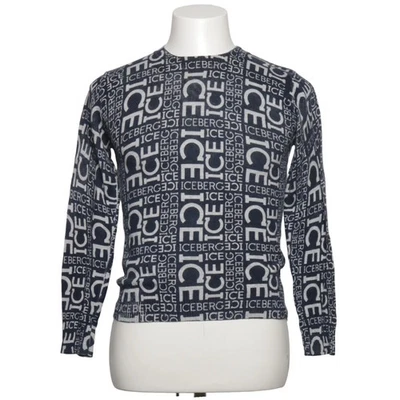 Ice Iceberg, Strickpullover, Größe: XL, Blau/Weiß, Baumwolle, Print #jxW - Bild 1 von 4