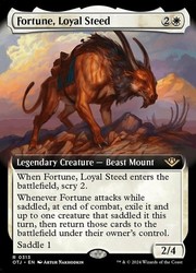 Fortune, Loyal Steed (Extended Art) #313 Foil - Outlaws of Thunder Junction MTG