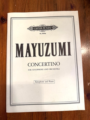 Mayuzumi-Concerto for Percussion and Wind Orchestra Sheet Music Edition Peters