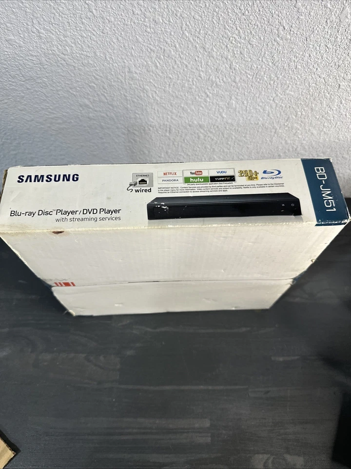 Reproductor de DVD Blu-ray Samsung BD-JM51 250 APLICACIONES LAN incorporada Wi-Fi Ethernet nuevo en caja Foto 2 de 3