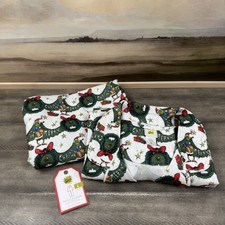 Pottery Barn Kids Dr. Seuss's The Grinch Adult Wreath Flannel Pajama Set Large L