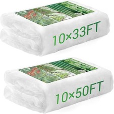 2 Roll Garden Mesh Netting Barrier-10x33/50 Ft Reusable Plant Protection Netting
