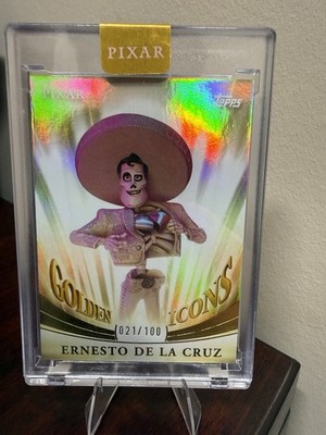 Ernesto De La Cruz /100 Golden Icons Topps Chrome Pixar Coco Rare #21/100