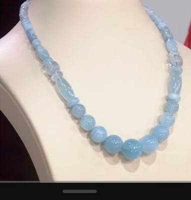 Jay King Sterling Silver Aquamarine Bead 18'' Necklace New