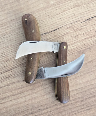 2x Vintage Jagdmesser Gartenmesser Jul. Berger Cronenberg, Hugo Köller Solingen