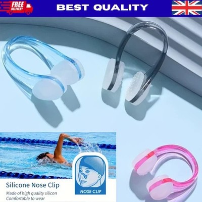 2 Stück Silikon Nasenclip zum Schwimmen Anti-Leck-Design für Erwachsene Training UK